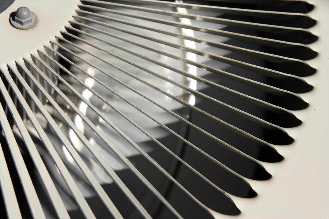 close up of external air conditioner