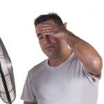 air conditioner blowing warm air