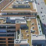 aerial view of St. Louis buildings